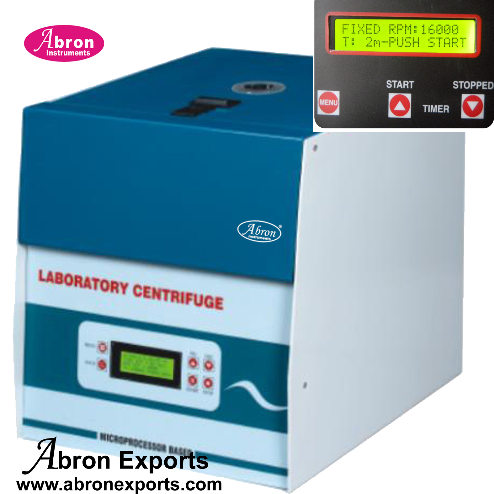 Centrifuge Digital Max Speed 10,000 Rpm 15ml with timer 0-59 min LCD 2 Line 16 Charactor Abron AC-330D10T 330-D10